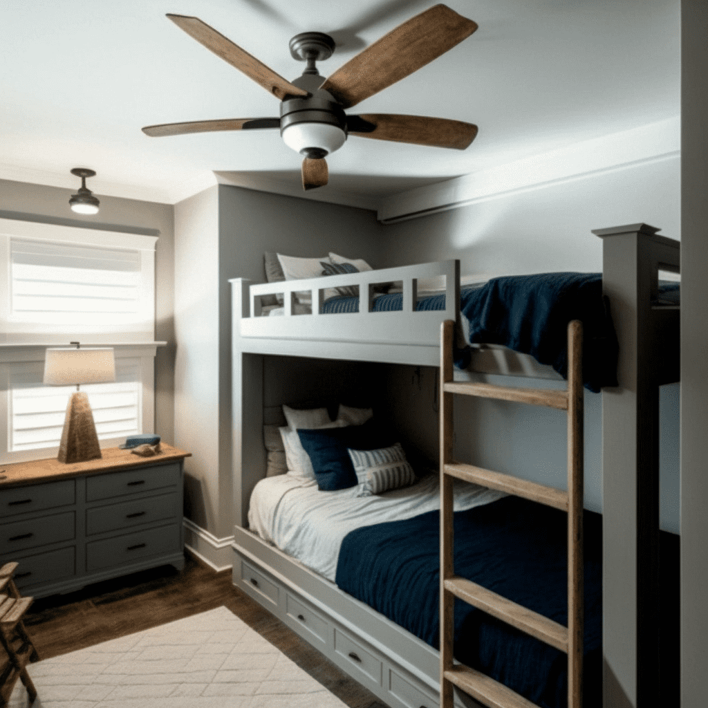 Ceiling fans for bunk beds